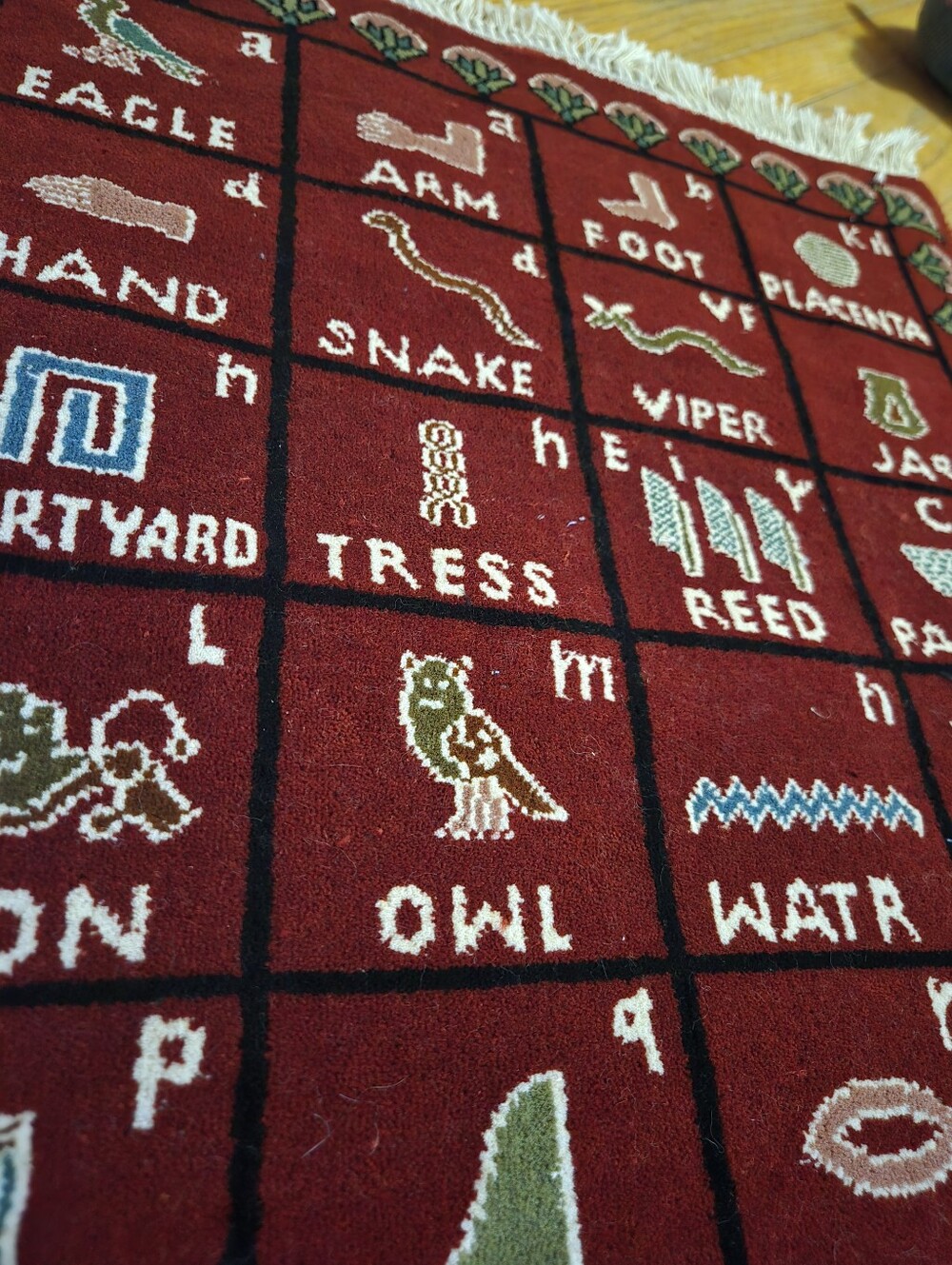 Kashmiri Felt Rug - Picture 2 of 3